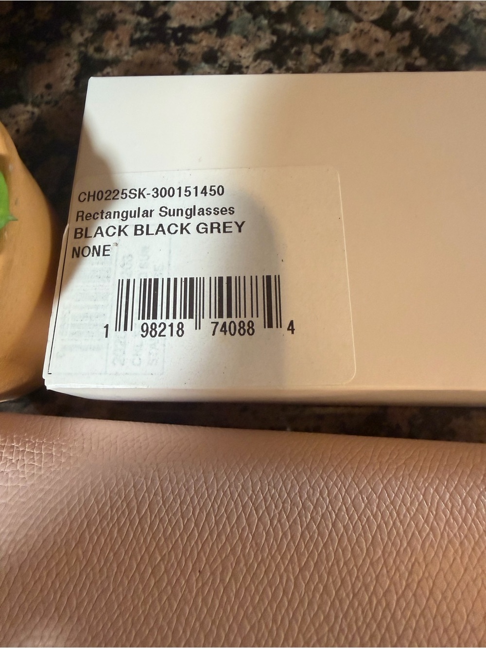 Chloé Rectangular Sunglasses Black Grey NWT $500 Retail Authentic - Picture 3 of 7